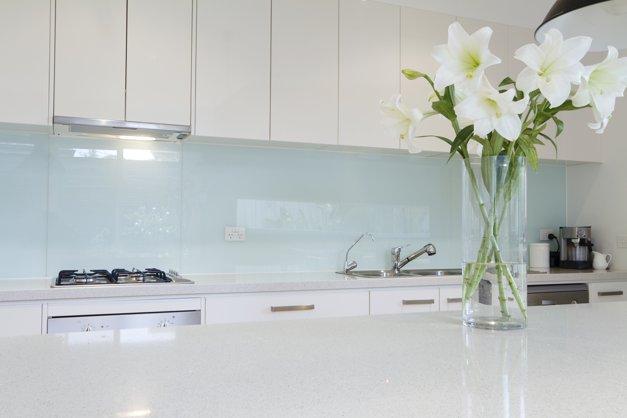 Kitchen Splashback Tiles Glossy Neutral White 1 
